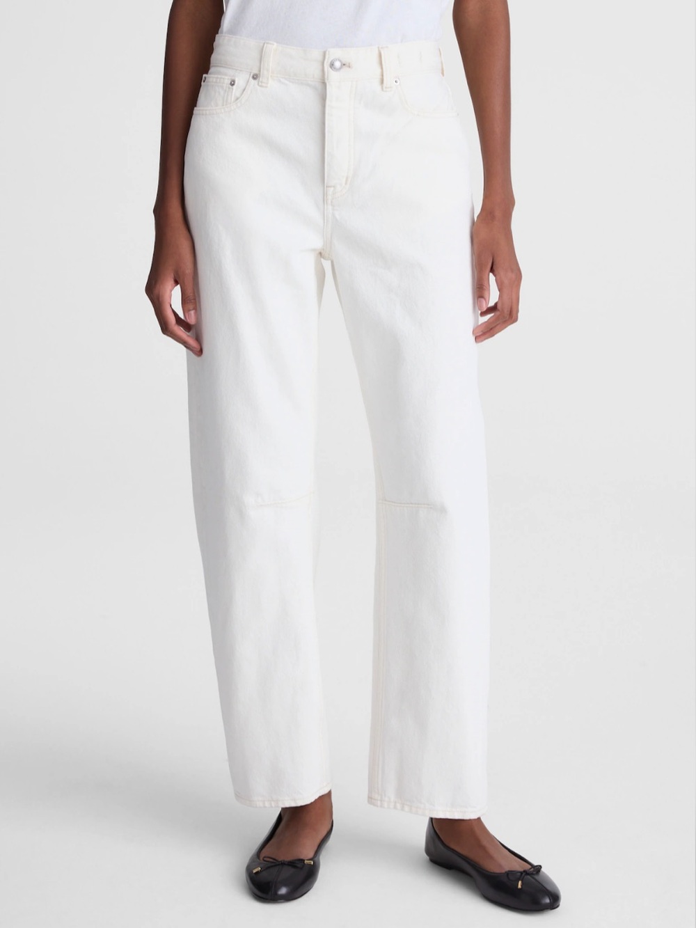 Madewell The Darted Barrel Leg Jeans in Vintage Canvas
